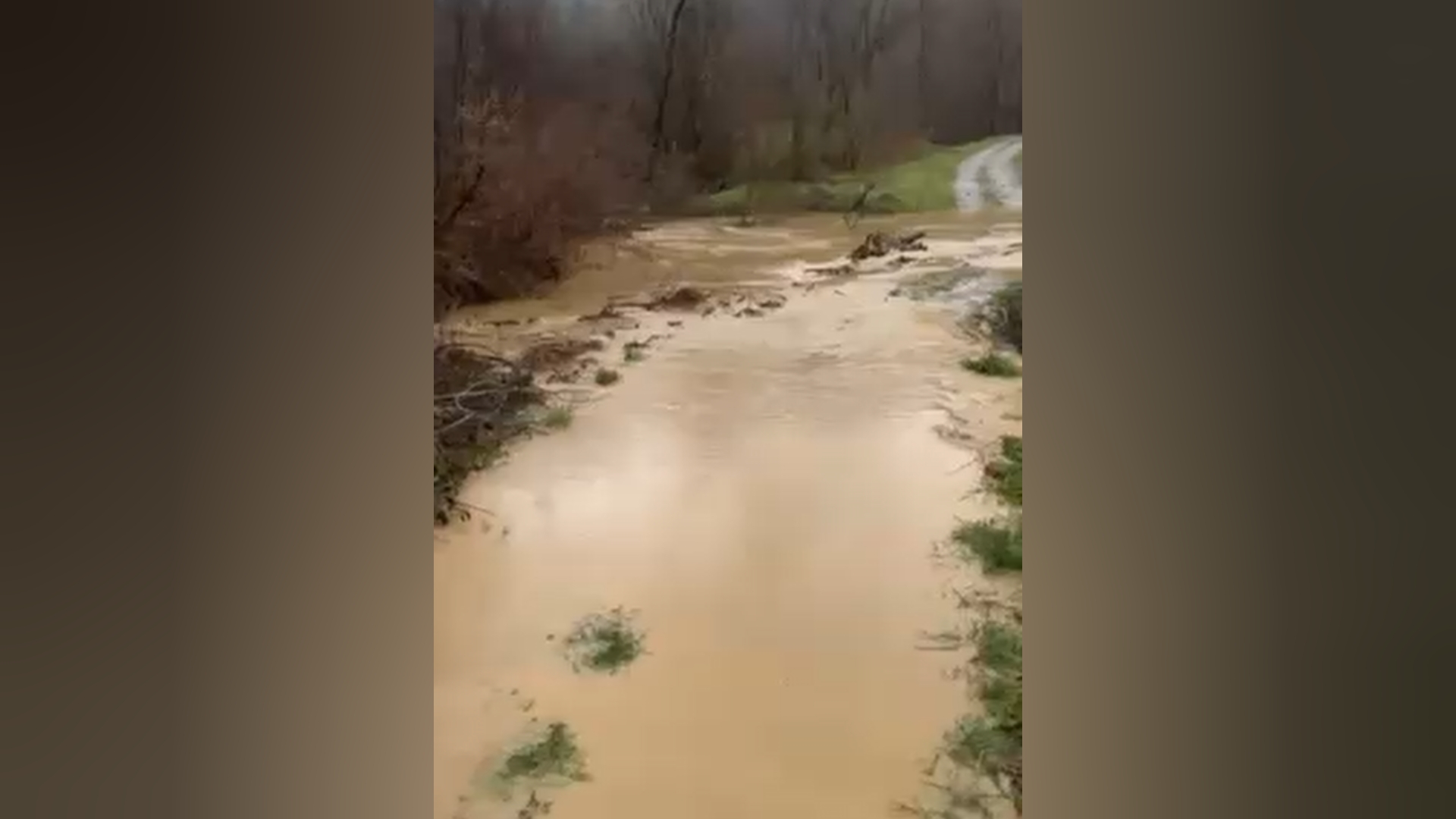 Izlivanje bujične reke u selu Osonica kod Ivanjice: Ugrožen i lokalni ribnjak, meštani u strahu (VIDEO) 