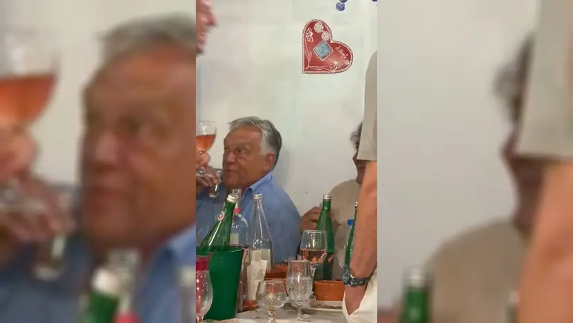 Nema predaha za Orbana u Guči: Sa čuvenim majstorom trube nazdravljao srpskom šljivovicom, svi su gledali samo u njih (FOTO)(VIDEO)