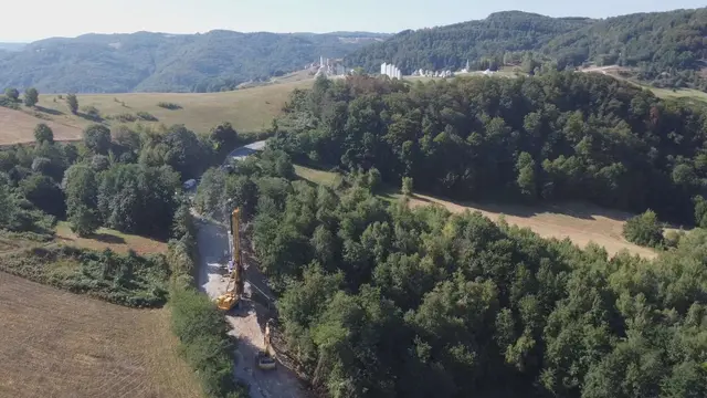 Radovi na ključnoj deonici kod Bajine Bašte, foto: RINA