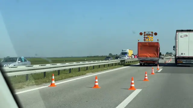 Nezgoda na auto-putu kod Novog Sada, foto: RINA