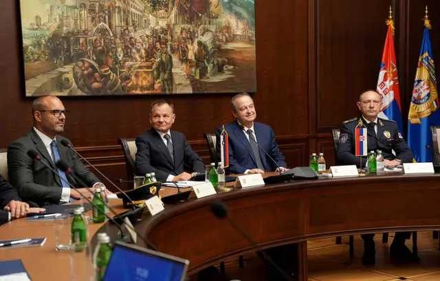 Sastanak Ivice Dačića sa Francijem Matozom - Foto: Ministarstvo unutrašnjih poslova Srbije
