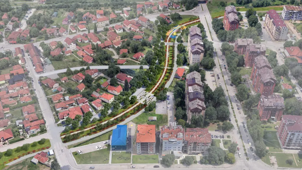 Ovako će izgledati novi Linijski park u Čačku: Prostiraće se na preko 10.000 kvadratnih metara - gradi se nova pešačka staza, dečje igralište i sadi drveće (FOTO)