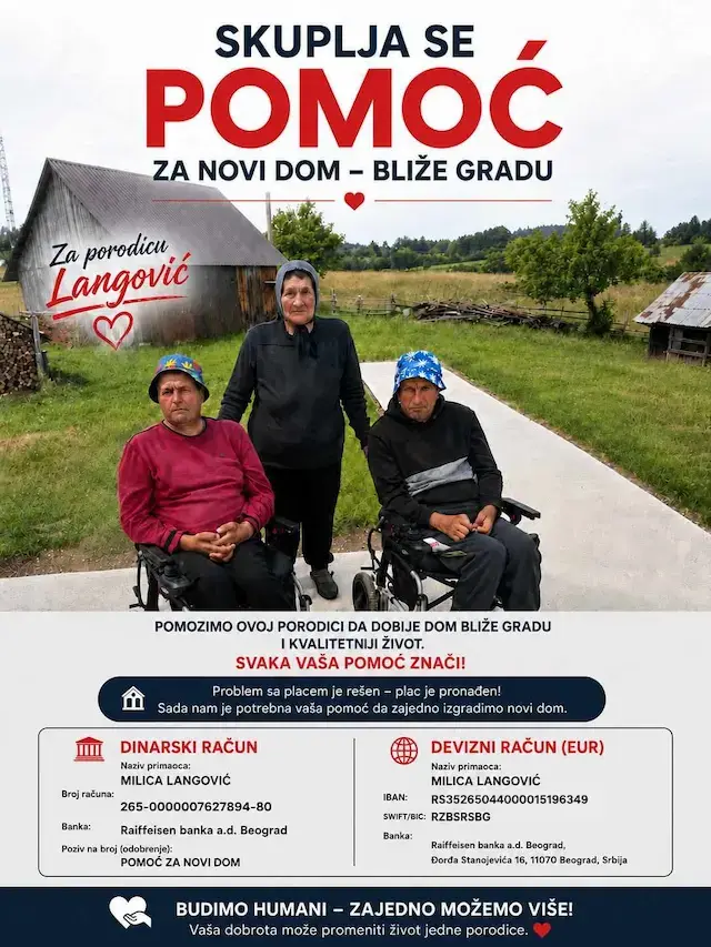 Pokrenuta akcija za pomoć majci herioni sa planine: Skuplja se novac za kuću bliže gradu - baka Milica i njeni bolesni sinovi zaslužuju bolje uslove