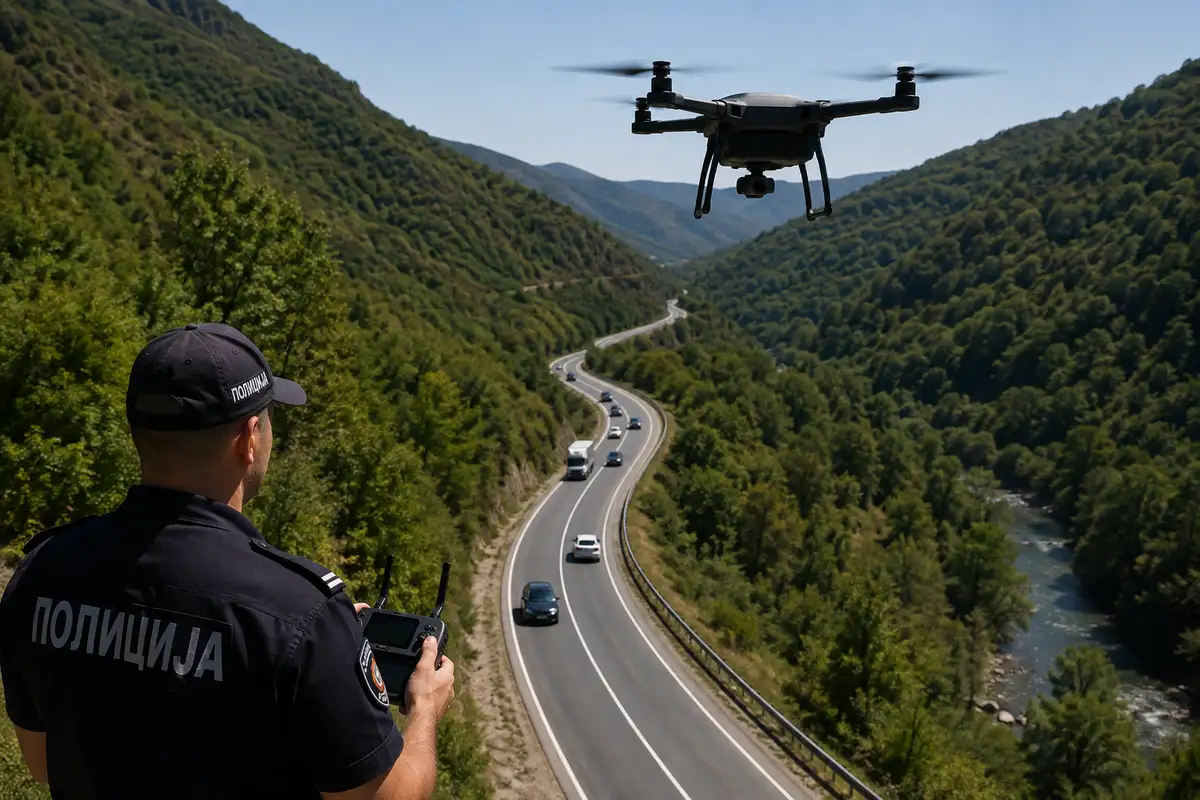 Nema šale sa srpskom policijom - sada kontrolišu i iz vazduha: Stroga kontrola dronovima na teritoriji Prijepolja i Nove Varoši