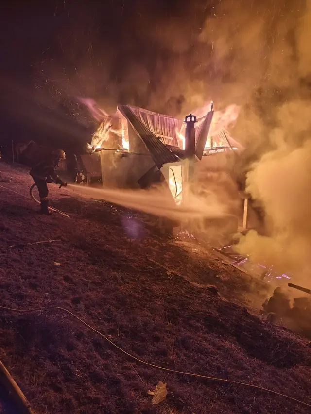 Požar progutao kuću Bojovića/ Foto: RINA