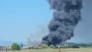 Požar izbio u krugu fabrike u Kraljevu, foto: RINA