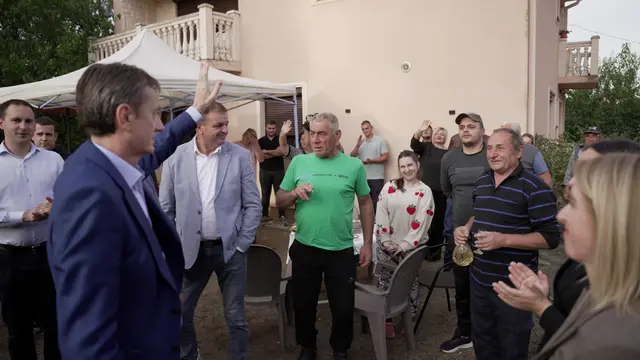 Darko Glišić domaćinski dočekan u selu Mrčajevci / foto: RINA